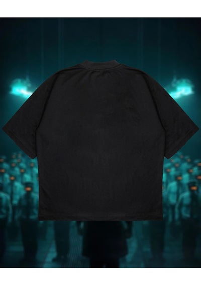 Tarzsokak Sci-fi Society Baskılı Oversize Unisex Pamuklu Nefes Alan Kalın Kumaşlı Siyah Tarzsokak Sci-fi Society Baskılı Oversize Unisex Pamuklu Nefes Alan Kalın Kumaşlı Siyah
