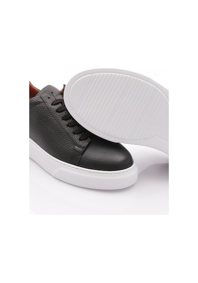 Dgn Leo Erkek Sneakers Ayakkabi Siyah Floater Beyaz