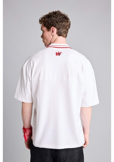 Defacto Loose Fıt Polo Yaka Slogan Baskılı Kısa Kollu Polo Tişört G4274ax26smwt34 Beyaz-wt34 Defacto Loose Fıt Polo Yaka Slogan Baskılı Kısa Kollu Polo Tişört G4274ax26smwt34 Beyaz-wt34