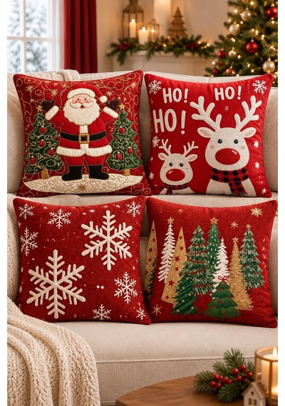 4'lü Yılbaşı Dekoratif Kırlent Kılıfı Set Noel Baba Ren Geyiği & Ağaç Christmas Baskılı Dekoratif Kırlent 2027 Yılbaşı Dekorasyon Hediye 4lü Set Çift Taraf Baskı Noel1 - 800006344 Noel1 4'lü Yılbaşı Dekoratif Kırlent Kılıfı Set Noel Baba Ren Geyiği & Ağaç Christmas Baskılı Dekoratif Kırlent 2027 Yılbaşı Dekorasyon Hediye 4lü Set Çift Taraf Baskı Noel1 - 800006344 Noel1