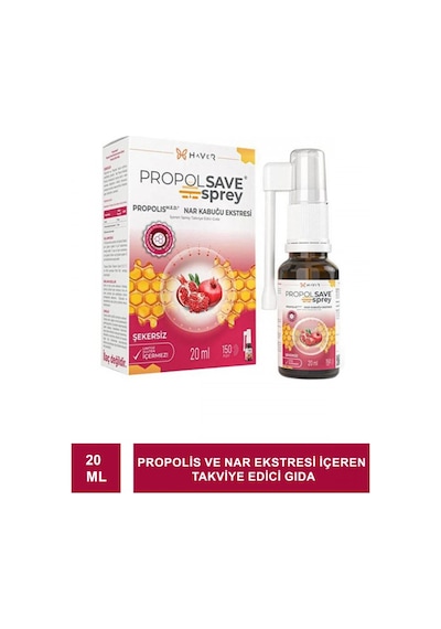 Haver Propolsave Propolis Nar Sprey 20 ML