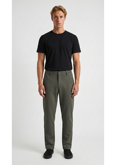 Redline Talget Kışlık Kalın Slim Fit Kemerli Erkek Pantolon Haki