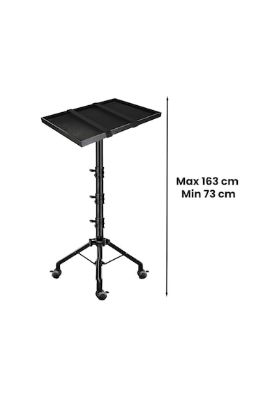 Lastvoice Lp-22l Tekerlekli Ayarlanabilir Yüksek Kaliteli Notebook Laptop Standı Sehpası 73-163 Cm