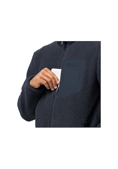 Jack Wolfskın Jack Wolfskin Kingsway Erkek Mavi Polar Ceket 1010 Lacivert