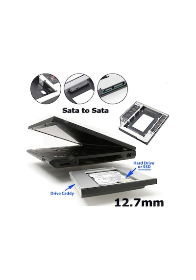 12.7Mm Sata HDD Harddisk Caddy Kızak Kutu Laptop SSD Notebook