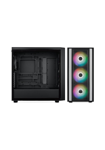 Bilgisayar Kasası Masterbox 600 Tg Mesh 3x140mm Argb Midt Atx Siyah, Mb600-kgnn-s00