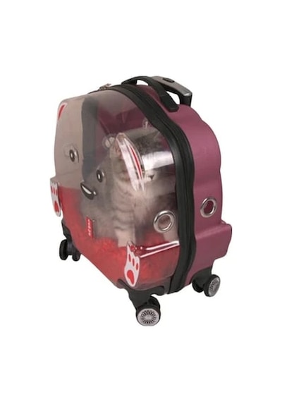Lepus Wheel Bag Tekerlekli Kedi Ve Köpek Taşıma Çantası Pembe 42x44x23 Cm