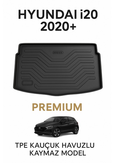 Hyundai İ20 2020+ Uyumlu 3d Bagaj Havuzu Premium