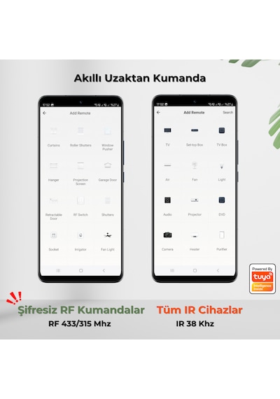 Wifi Akıllı Ir + Rf Kumanda Tuya - Smart Life Uyumlu