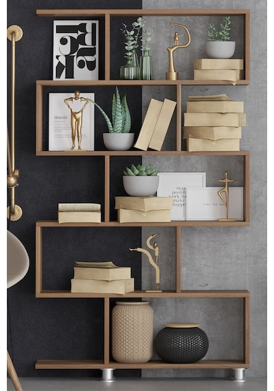 Decormet Nilüfer Kitaplık Ceviz Ceviz Decormet Nilüfer Kitaplık Ceviz Ceviz
