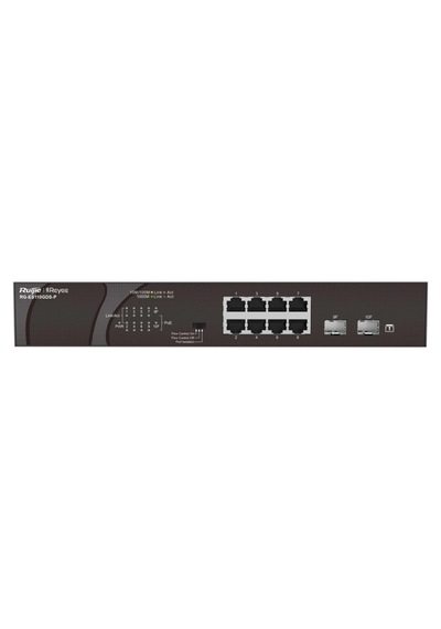 Ruijie Reyee 10port Rg-es110gds-p 8port Gigabit Poe +sfp Yönetilemez Switch