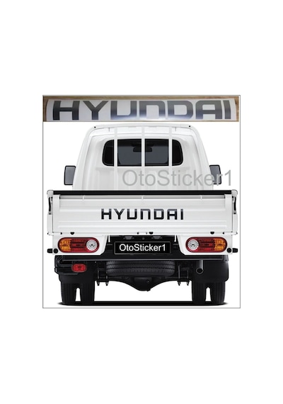 Hyundai H100 İçin Özel Yeni Uyumlu Aksesuar Kamyonet Minibüs Arka Bagaj Kapak Özel Yeni Sticker