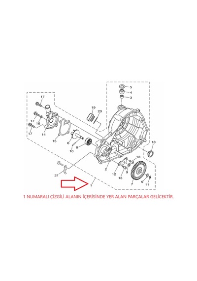Yamaha R25 2021 Model Ve Üzeri Debriyaj Kapağı B1x-e2420-00-00