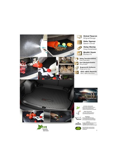 Tucson Uyumlu Benzin Usa With Bose Sound System 5d Su Kanallı Bagaj Havuzu Paspası 2023-2024 Uyumlu
