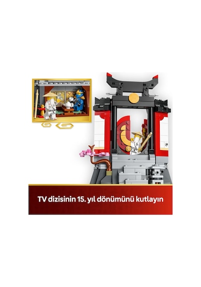 LEGO® NINJAGO® Ninja Karakteri Sergileme Modeli 15. Yıl Dönümü 71866 -14 Yaş ve Üzeri için Minifigür İçeren Yapım Seti (447 Parça)