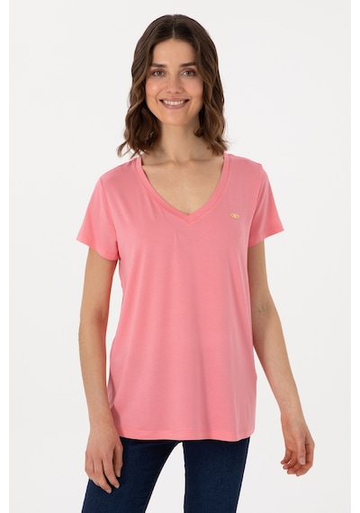U.S. Polo Assn. Kadın Pembe Basic Tişört 50300829-VR041 U.S. Polo Assn. Kadın Pembe Basic Tişört 50300829-VR041