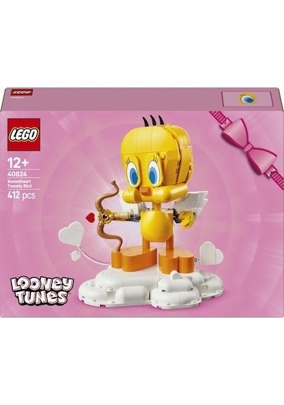 LEGO Looney Tunes Sevgili Kuş Tweety 40824 - 12 Yaş ve Üzeri için Sergileme Modeli Yapım Seti (412 Parça)