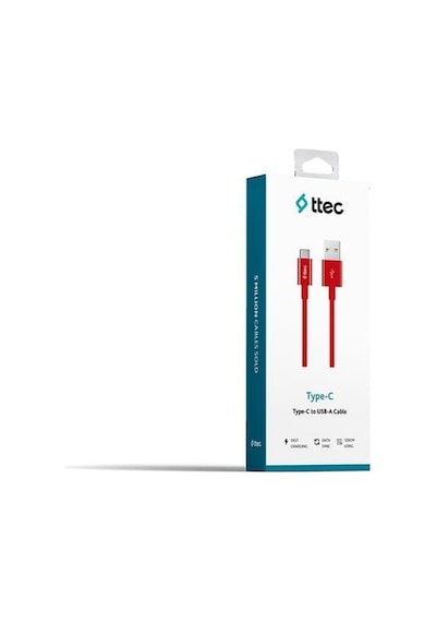 Ttec 2DK12 001 Type-C USB-A Şarj ve Data Kablosu 120 CM