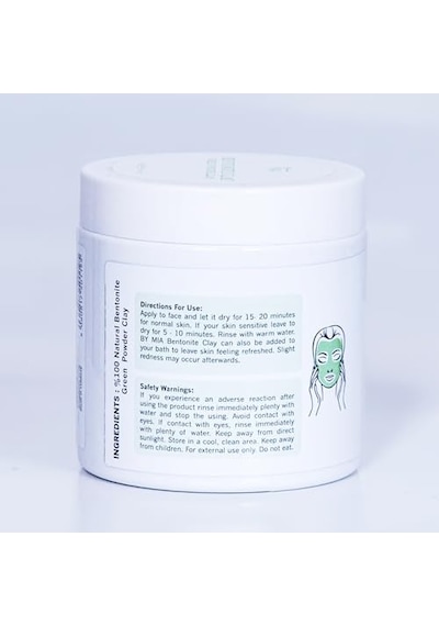 Yüz Ve Vücut Bentonit Kili%100 Natural Doğal Yeşil Toz Kil 500 Gr Açık Bej