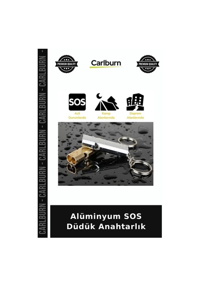 Alüminyum Sos Düdük Anahtarlık Kolay Taşınır Doğa Sporu Açık Hava Diğer