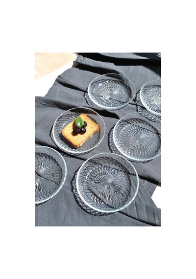 6'lı Cam Kase Mini Kahvaltılık Çerezlik Meze Tabağı 12 Cm İkramlık- Adenya Şeffaf