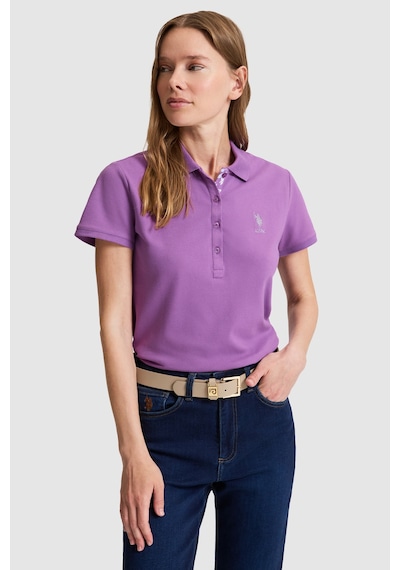U.s. Polo Assn. Kadın Menekşe Tişört Basic 50321798-vr037 Menekse