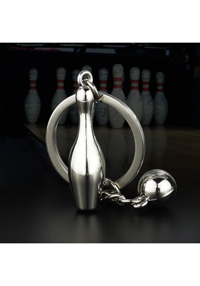 Bowling Top ve Labut Metal Anahtarlık