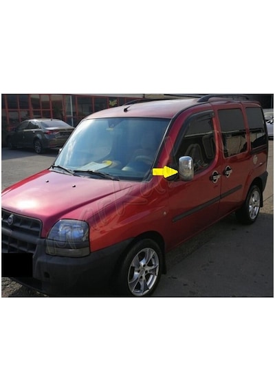 Woc Chrome Fiat Doblo Krom Ayna Kapağı 2000-2012 2 Parça Abs Krom