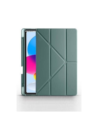 Apple Uyumlu iPad  11 A16 2025 10. Nesil 10.9 Kılıf Katlanır Kalem Bölmeli Silikon Standlı Uyku Modlu Akıllı Kapak