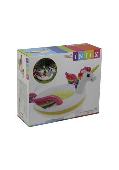 Intex 57441 Şişme Çocuk Havuzu Tek Boynozlu At 272x192x104 Cm Çok Renkli