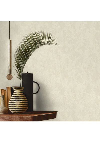Adawall Düz Desen Duvar Kağıdı Rococo 1402-2/15, Krem, 1.06x15.6m - 16.5m²