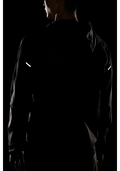 Nike Essential Running Jacket Reflektörlü Toplanabilir Erkek Ceket Siyah