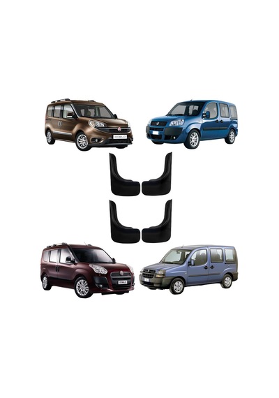 Fiat Doblo Araçlara Uyumlu 4 lü Ön-Arka Paçalık Tozluk Çamurluk U0DBLX001YD