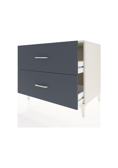 Kronos Şifonyer 2 Çekmeceli 88x59x80 Aytaşı-antrasit Aytaşı