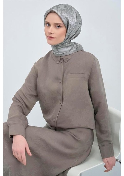 Armine İpek Eşarp 2026 Yaz - 9537-81 Gümüş Sura