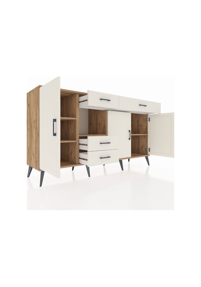 Hyperion Konsol 4 Raflı 4 Çekmeceli 3 Kapaklı 176x44x99 Çam-aytaşı Atlas Çam/aytası - Atlas Çam Hyperion Konsol 4 Raflı 4 Çekmeceli 3 Kapaklı 176x44x99 Çam-aytaşı Atlas Çam/aytası - Atlas Çam