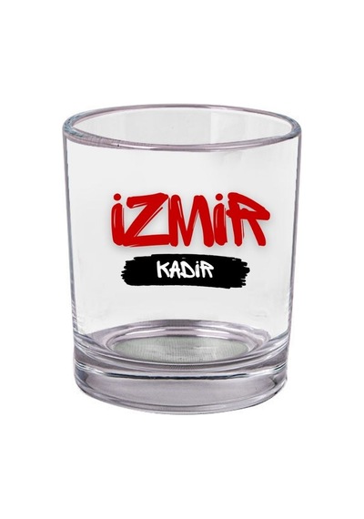 Kişiye Özel İl/memleket Temalı Viski Bardağı - İsme Özel Şehir Tasarımlı Kadeh Renksiz