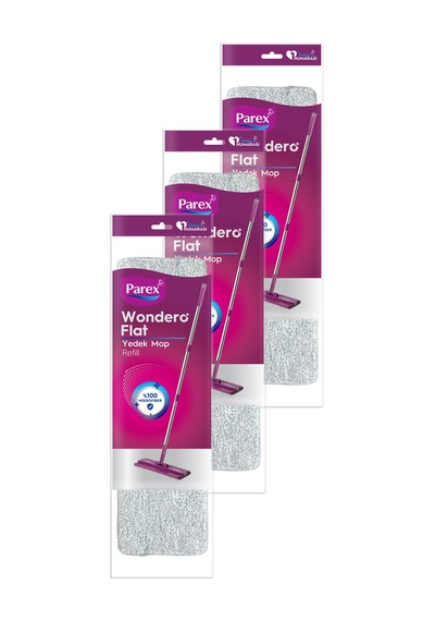 Wondero Flat Yedek Mop Refil Üçlü Paket