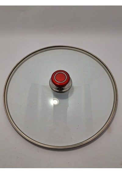 Cam Kapak 32 Cm Ve Kırmızı Elma Şekeri Kulp