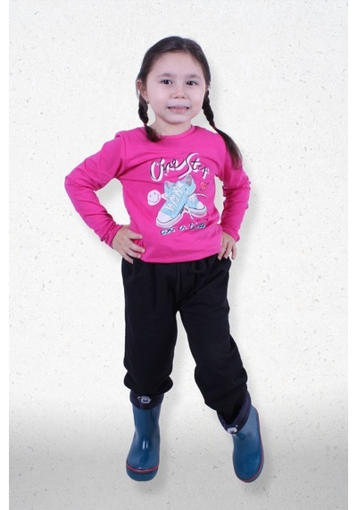 Fyk Kids Kız Çocuk Alt-üst Uzun Kollu Takım Pembe2 Pembe