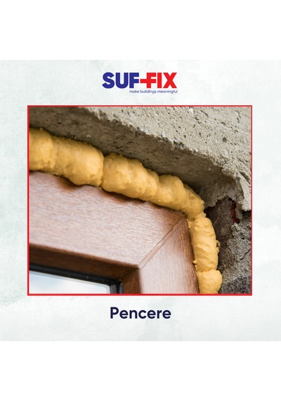 Suf-fix 900 Tabancalı Pu Montaj Köpüğü 750ml 3 Adet Kontrollü Genleşen Usta Köpüğü