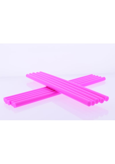 Winnboss Sıcak Silikon Mum Çubuk Pembe - Kalın 11x300mm 10 Lu Paket