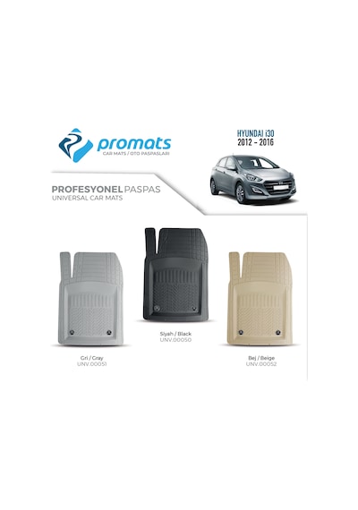 Hyundai İ30 2012-2016 4d Oto Paspas Profesyonel Siyah