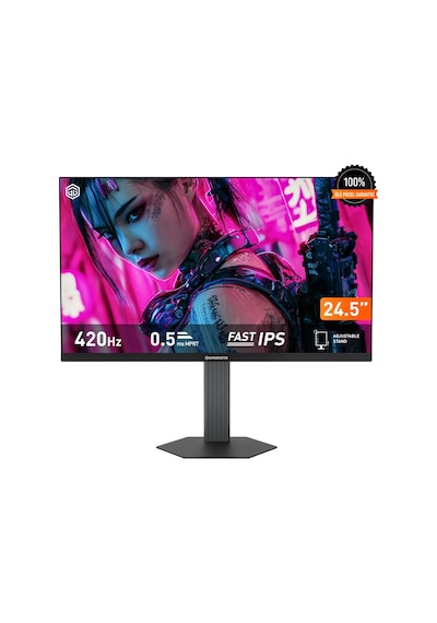 Gamebooster Gb-25a1h420ffsc Atlas Ef42 24.5'' 420hz Fhd Fast Ips 0.5ms 2 Hdmı + 2 Dp Hdr400 Hoparlörlü Pivot Flat Gaming Monitör