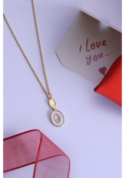 Innuendo Jewelry 925 Ayar Gümüş O Kolye Altın