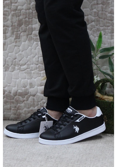 U.s. Polo Assn. Costa Siyah Beyaz Sneaker Erkek Ayakkabı 001