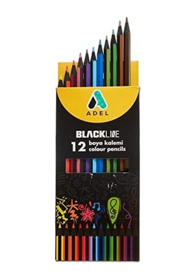 Blackline Boya Kalemi 12 Renk, Tam Boy 103 Ivory