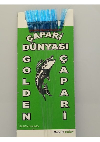 Golden 50 İğneli İstavrit Kösteği 11 No Siyah İğne -0,12 Mm -0,15mm Köstek Mavi
