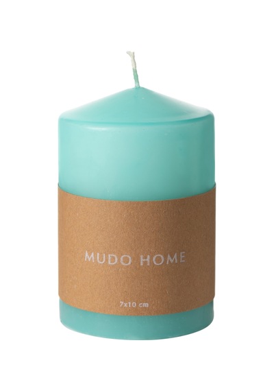 Mudo Home Sütun Mum Mavi 7x10 Diğer