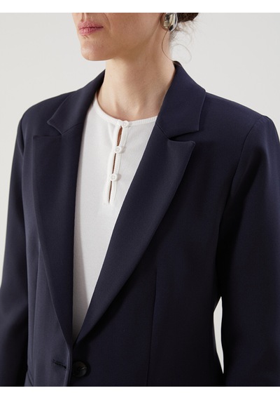 Lcwaıkıkı Classic Lacivert Regular Fit Kadın Blazer Ceket